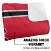 California State University Northridge Blanket, 60"x80" Primary Logo Stripes Silky Touch Sherpa Back Super Soft Throw Blanket view 3