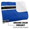 University of North Carolina Asheville Blanket, 60"x80" Primary Logo Stripes Silky Touch Sherpa Back Super Soft Throw Blanket view 3