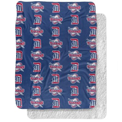 University of Detroit Mercy Blanket, 60"x80" Logo Pattern, Silky Touch Sherpa Back Super Soft Throw Blanket
