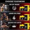 TECEUM Weightlifting Wrist Wraps with Thumb Loop Yellow Arms on Fire 18 inch Heavy-Duty Workout Wrist Support & Protection Ideal for Powerlifting, Strength Training, Bodybuilding view 4
