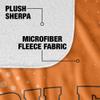 University of Findlay Logo Dots, 60"x80" Silky Touch Sherpa Back Super Soft Throw Blanket view 4