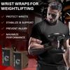 TECEUM Weightlifting Wrist Wraps with Thumb Loop  Brown  Beast Mode  18 inch  Heavy-Duty Workout Wrist Support & Protection  Ideal for Powerlifting, Strength Training, Bodybuilding view 2