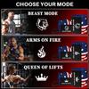 TECEUM Weightlifting Wrist Wraps with Thumb Loop  US Flag  Queen of Lifts  18 inch  Heavy-Duty Workout Wrist Support & Protection  Ideal for Powerlifting, Strength Training, Bodybuilding view 4