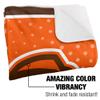 Bowling Green State University Blanket, 60"x80" Logo Dots Silky Touch Sherpa Back Super Soft Throw Blanket view 3