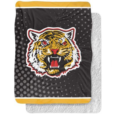 Grambling State University Blanket, 60"x80" Logo Dots, Silky Touch Sherpa Back Super Soft Throw Blanket