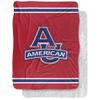 American University Blanket, 60"x80" Primary Logo Silky Touch Sherpa Back Super Soft Throw Blanket