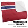 American University Blanket, 60"x80" Primary Logo Silky Touch Sherpa Back Super Soft Throw Blanket view 3