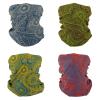 SMEHCF 4 Multipurpose Bandanas for Women Men Headband Balaclava Hair Head Scarf Face Half Airsoft Paintball Mask Neck Gaiters Breathable Reusable Washable Blue Yellow Red Green Cashew Flower view 1