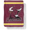 Colorado Mesa University Blanket, 60"x80" Primary Logo Stripes Silky Touch Sherpa Back Super Soft Throw Blanket view 1