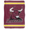 Colorado Mesa University Blanket, 60"x80" Primary Logo Stripes Silky Touch Sherpa Back Super Soft Throw Blanket view 2