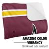 Colorado Mesa University Blanket, 60"x80" Primary Logo Stripes Silky Touch Sherpa Back Super Soft Throw Blanket view 3