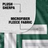 University of Wisconsin Green Bay Blanket, 60"x80" Logo Dots Silky Touch Sherpa Back Super Soft Throw Blanket view 4