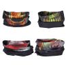 SMEHCF 4 Multipurpose Bandanas for Women Men Headband Balaclava Hair Head Scarf Face Half Airsoft Paintball Mask Neck Gaiters Breathable Reusable Washable Red Brown Black Skull Vampire view 2