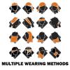 SMEHCF 4 Multipurpose Bandanas for Women Men Headband Balaclava Hair Head Scarf Face Half Airsoft Paintball Mask Neck Gaiters Breathable Reusable Washable Red Brown Black Skull Vampire view 4