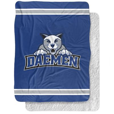 Daemen College Blanket, 60"x80" Primary Logo Silky Touch Sherpa Back Super Soft Throw Blanket