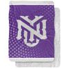 New York University Blanket, 60"x80" Logo Dots, Silky Touch Sherpa Back Super Soft Throw Blanket view 1