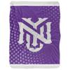 New York University Blanket, 60"x80" Logo Dots, Silky Touch Sherpa Back Super Soft Throw Blanket view 2