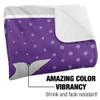 New York University Blanket, 60"x80" Logo Dots, Silky Touch Sherpa Back Super Soft Throw Blanket view 3