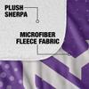 New York University Blanket, 60"x80" Logo Dots, Silky Touch Sherpa Back Super Soft Throw Blanket view 4