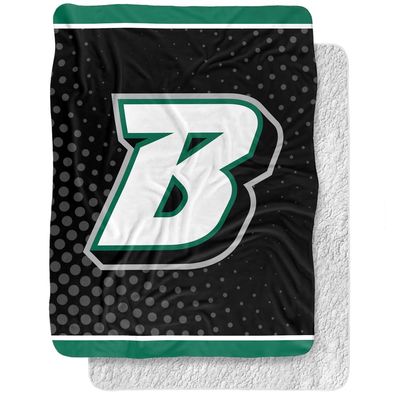 Binghamton University Blanket, 60"x80" Logo Dots Silky Touch Sherpa Back Super Soft Throw Blanket