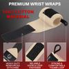 TECEUM Weightlifting Wrist Wraps with Thumb Loop  Beige  Arms on Fire  18 inch  Heavy-Duty Workout Wrist Support & Protection  Ideal for Powerlifting, Strength Training, Bodybuilding view 3
