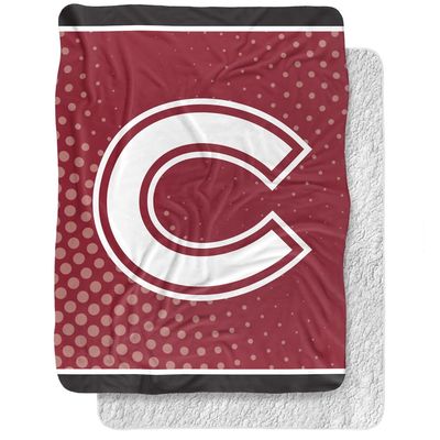 Colgate University Blanket, 60"x80" Logo Dots, Silky Touch Sherpa Back Super Soft Throw Blanket
