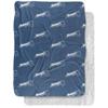 Brandeis University Blanket, 60"x80" Logo Pattern Silky Touch Sherpa Back Super Soft Throw Blanket view 1