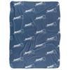 Brandeis University Blanket, 60"x80" Logo Pattern Silky Touch Sherpa Back Super Soft Throw Blanket view 2