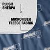 Brandeis University Blanket, 60"x80" Logo Pattern Silky Touch Sherpa Back Super Soft Throw Blanket view 4