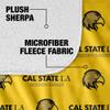 California State University Los Angeles Blanket, 60"x80" Logo Pattern Silky Touch Sherpa Back Super Soft Throw Blanket view 4