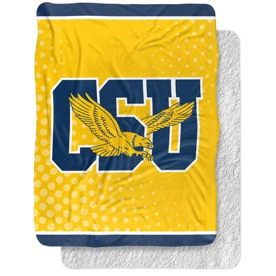 Coppin State University Blanket, 60"x80" Logo Dots Silky Touch Sherpa Back Super Soft Throw Blanket