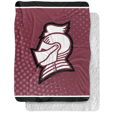 Bellarmine University Blanket, 60"x80" Logo Dots Silky Touch Sherpa Back Super Soft Throw Blanket