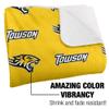 Towson University Blanket, 60"x80" Logo Pattern Silky Touch Sherpa Back Super Soft Throw Blanket view 3