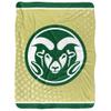 Colorado State University Blanket, 60"x80" Logo Dots Silky Touch Sherpa Back Super Soft Throw Blanket view 2