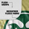 Colorado State University Blanket, 60"x80" Logo Dots Silky Touch Sherpa Back Super Soft Throw Blanket view 4