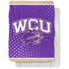 Western Carolina University Blanket, 60"x80" Logo Dots Silky Touch Sherpa Back Super Soft Throw Blanket view 1