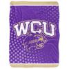 Western Carolina University Blanket, 60"x80" Logo Dots Silky Touch Sherpa Back Super Soft Throw Blanket view 2