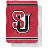 Seattle University Blanket, 60"x80" Primary Logo Stripes Silky Touch Sherpa Back Super Soft Throw Blanket view 1
