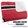 Seattle University Blanket, 60"x80" Primary Logo Stripes Silky Touch Sherpa Back Super Soft Throw Blanket view 3