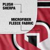 Seattle University Blanket, 60"x80" Primary Logo Stripes Silky Touch Sherpa Back Super Soft Throw Blanket view 4