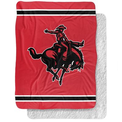 Northwestern Oklahoma State University Rangers Primary Logo, 60"x80" Silky Touch Sherpa Back Super Soft Throw Blanket