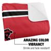 Northwestern Oklahoma State University Rangers Primary Logo, 60"x80" Silky Touch Sherpa Back Super Soft Throw Blanket view 3