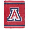 University of Arizona Blanket, 60"x80" Primary Logo Stripes Silky Touch Sherpa Back Super Soft Throw Blanket view 2