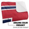 University of Arizona Blanket, 60"x80" Primary Logo Stripes Silky Touch Sherpa Back Super Soft Throw Blanket view 3