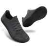 relxfeet Men's Minimalist Barefoot Shoes Wide Toe Zero Drop Sole Cross-Trainer Lightweight Slip-on Walking Shoes Trail Running Sneakers Fitness Gym Jogging Wrestling Hiking Lifting Dark Gray 10.5 view 1