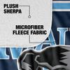University of Maine Blanket, 60"x80" Primary Logo Stripes Silky Touch Sherpa Back Super Soft Throw Blanket view 4