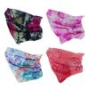 SMEHCF 4 Multipurpose Bandanas for Women Men Headband Balaclava Hair Head Scarf Face Half Airsoft Paintball Mask Neck Gaiters Breathable Reusable Washable Butterfly view 3