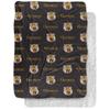 Grambling State University Blanket, 60"x80" Logo Pattern, Silky Touch Sherpa Back Super Soft Throw Blanket view 1