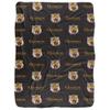 Grambling State University Blanket, 60"x80" Logo Pattern, Silky Touch Sherpa Back Super Soft Throw Blanket view 2