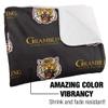 Grambling State University Blanket, 60"x80" Logo Pattern, Silky Touch Sherpa Back Super Soft Throw Blanket view 3